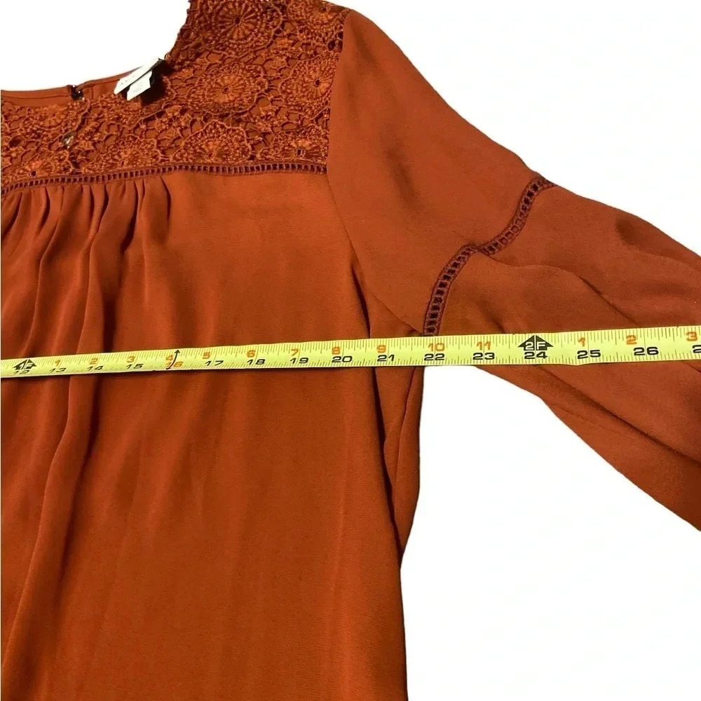 Rust Colored Flowy Top - image 5